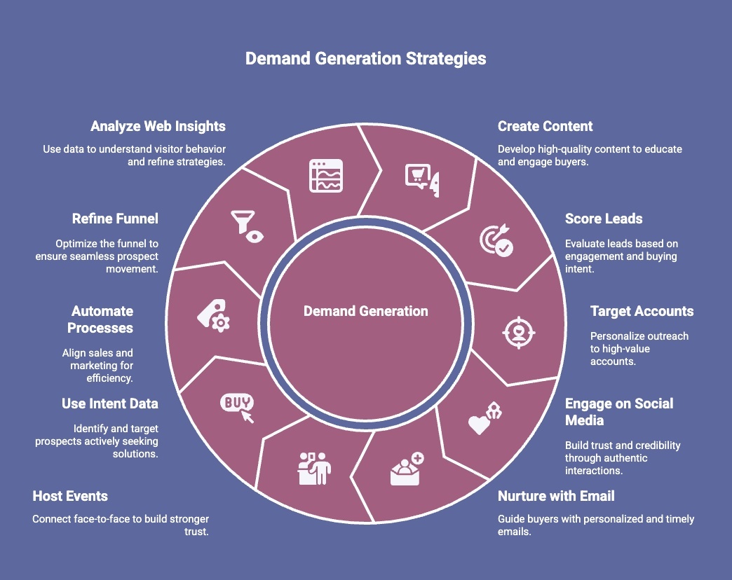 Illustration of Most Reliable Demand Generation Strategies