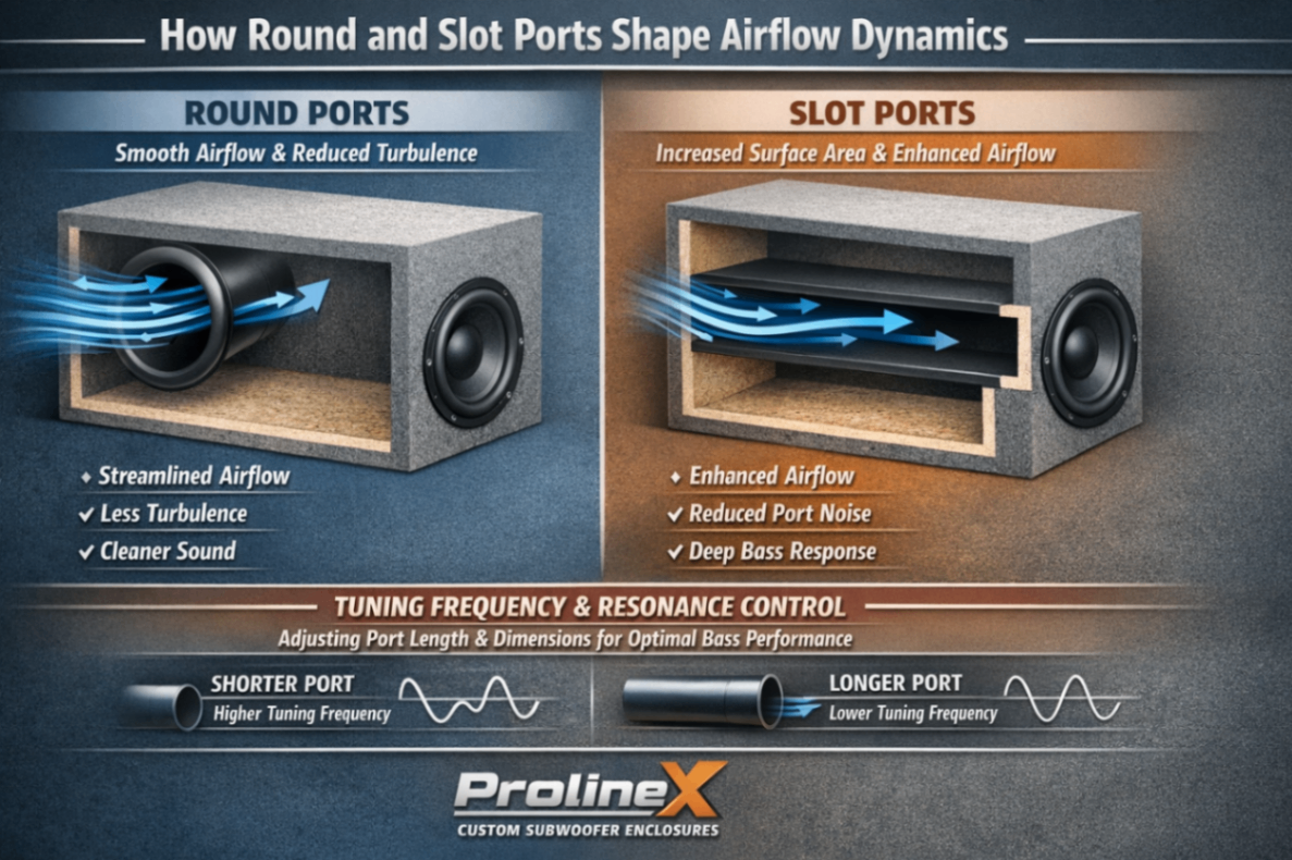 How Round and Slot Ports Shape Airflow Dynamics