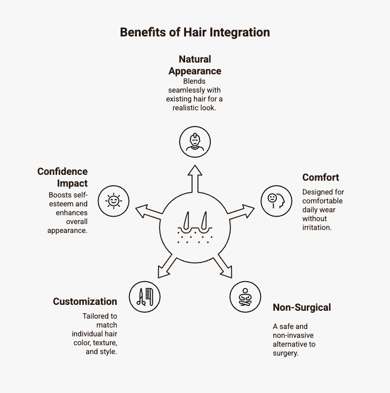 Infographics on Benefits of Hair Integration
