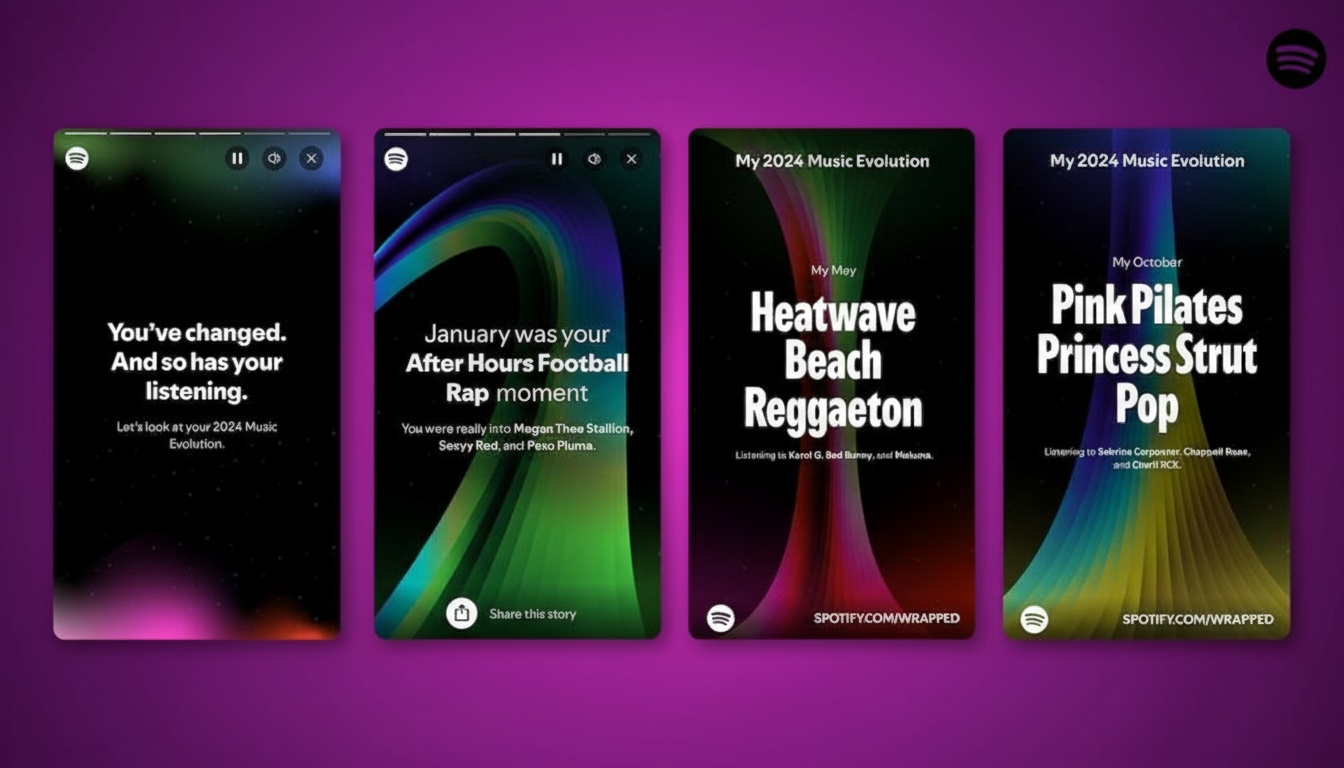 Spotify's annual "Wrapped" campaign