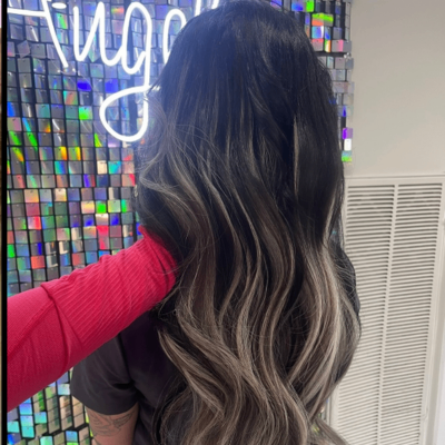 Woman with extensions