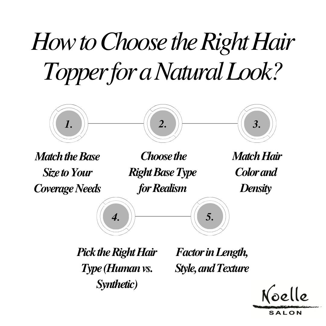 Infographic - How to Choose the Right Hair Topper for a Natural Look?