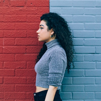 a woman with a hair perm in Boston