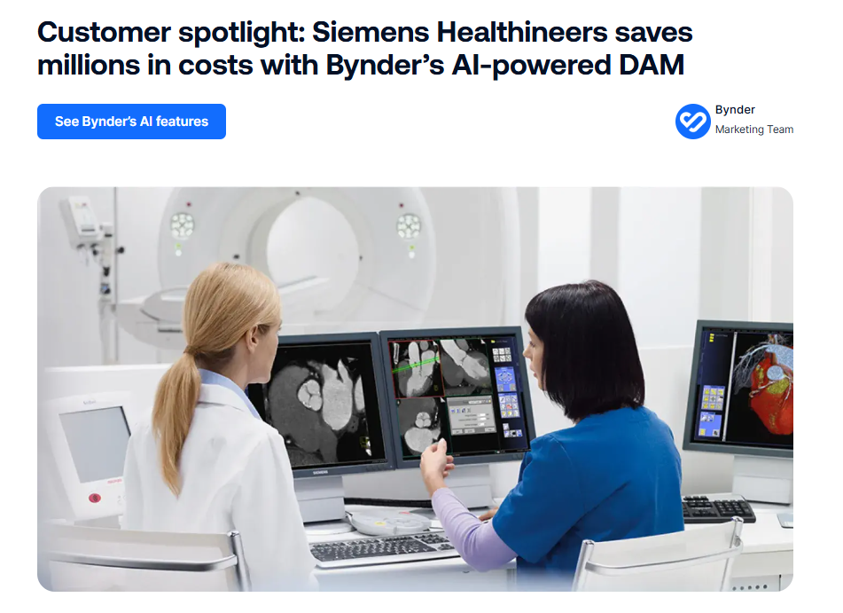 Screenshot of 2. Bynder × Siemens Healthineers