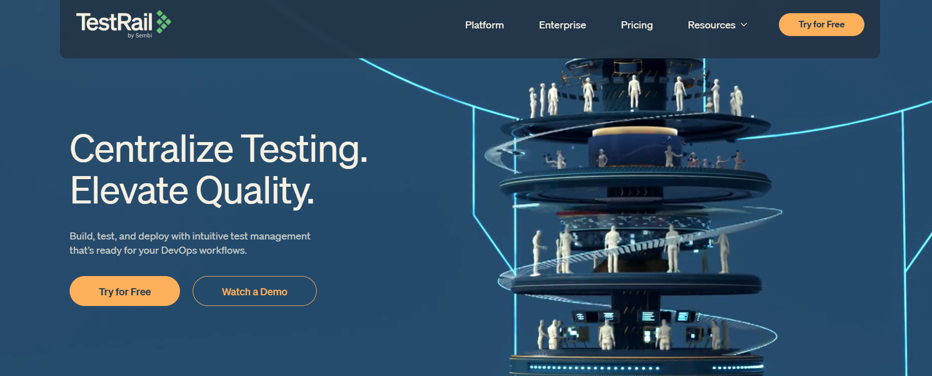 TestRail test management dashboard