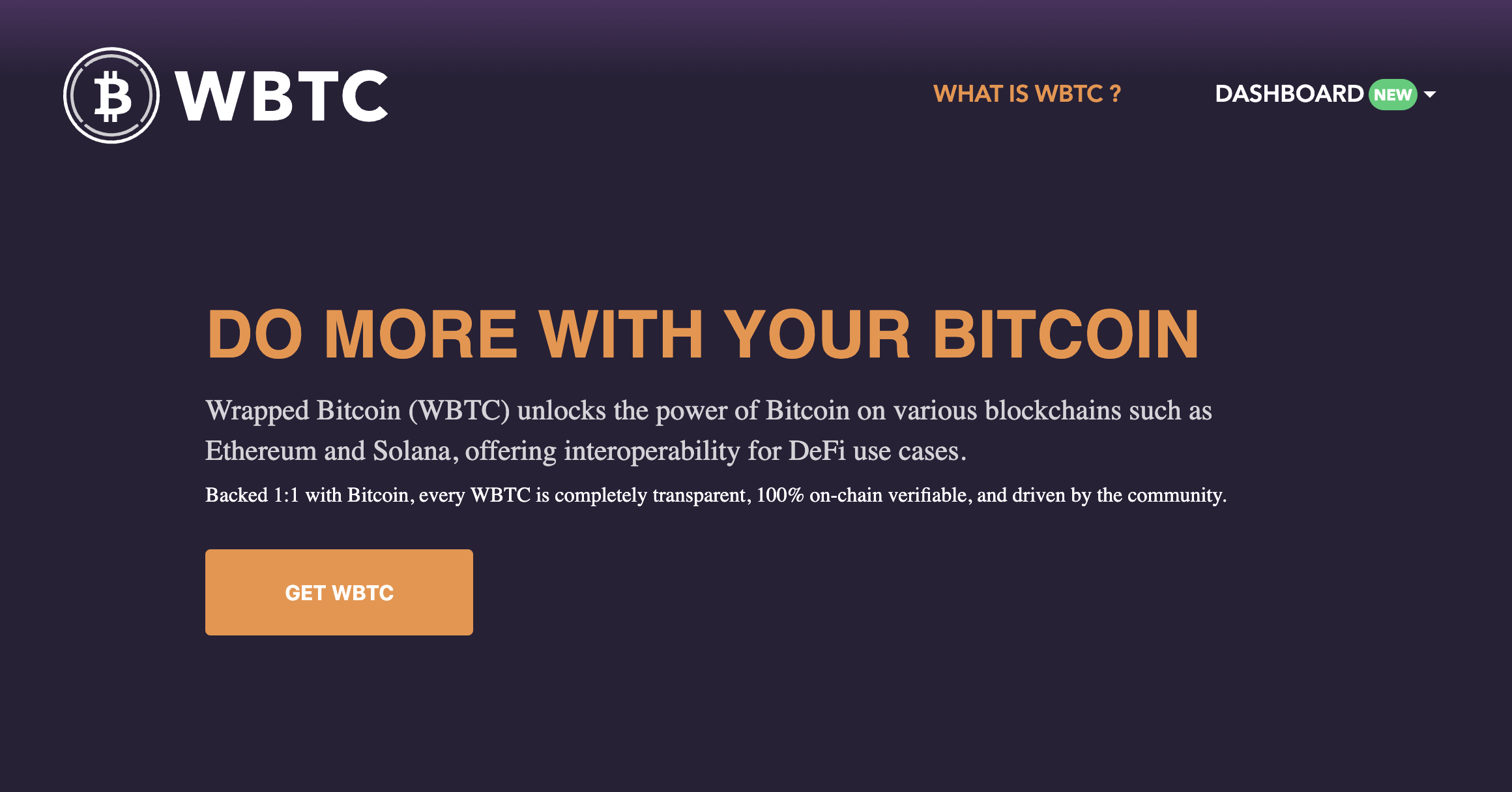 What is wrapped bitcoin 