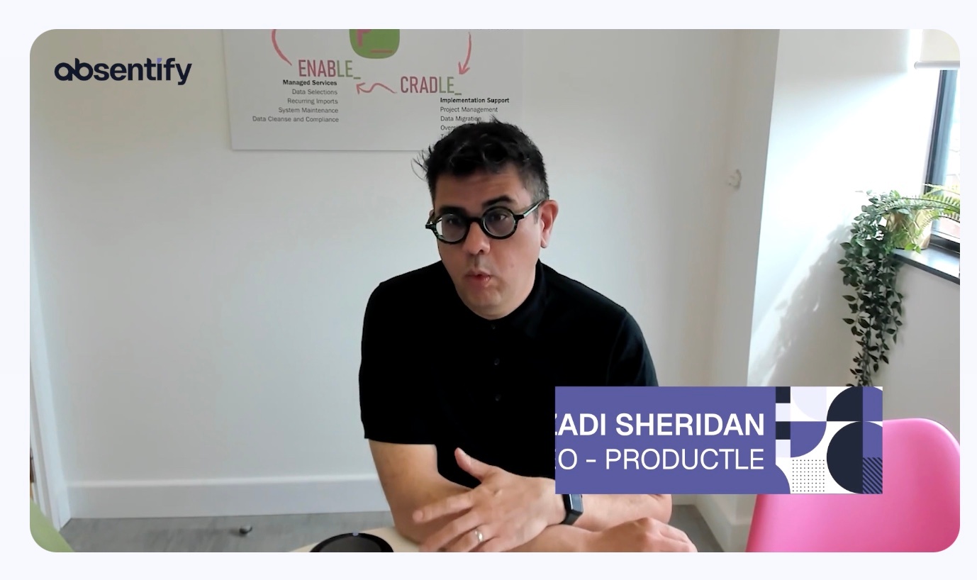 Screenshot of Absentify × Productle testimonial