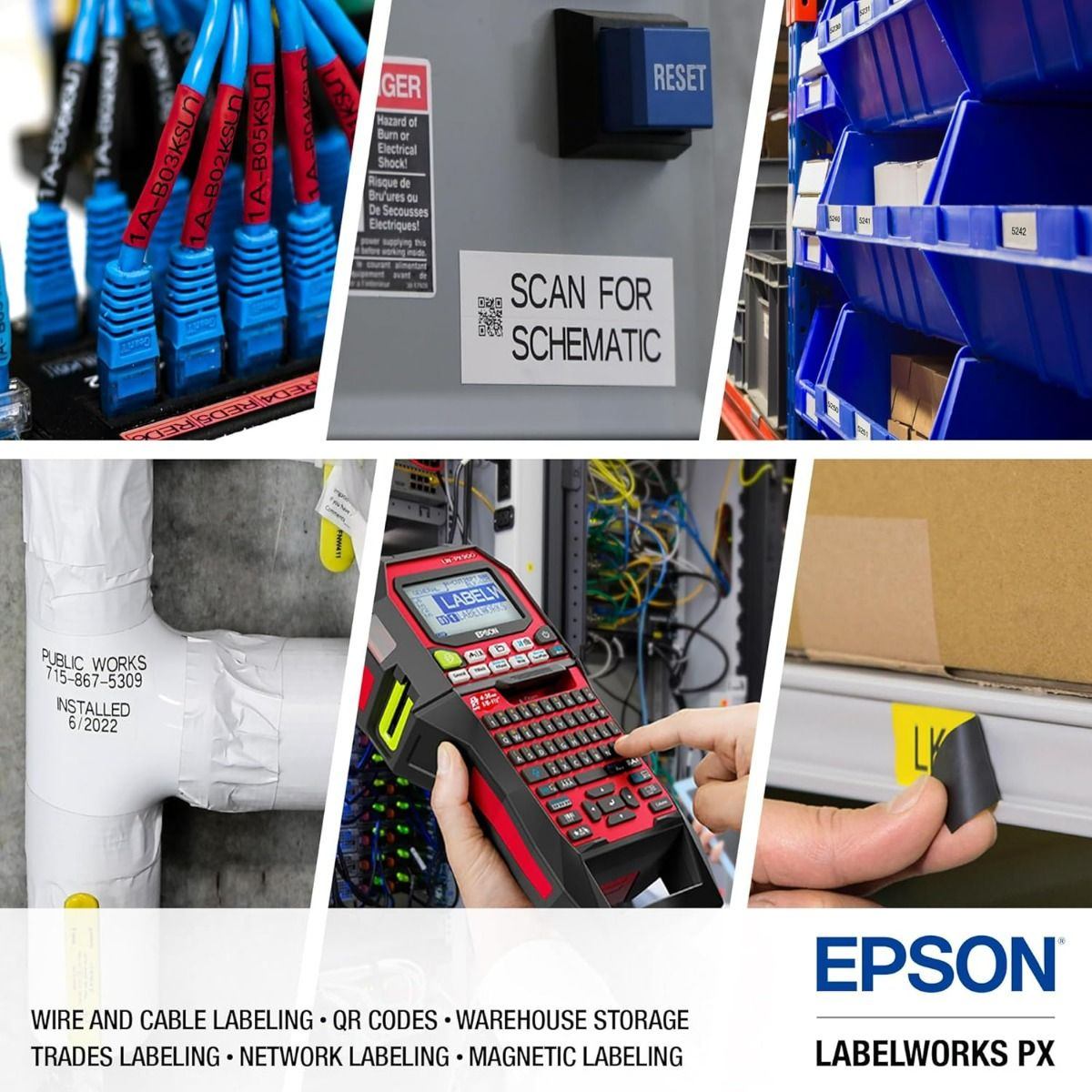 Epson LW-PX900 printer for wire and cable labeling