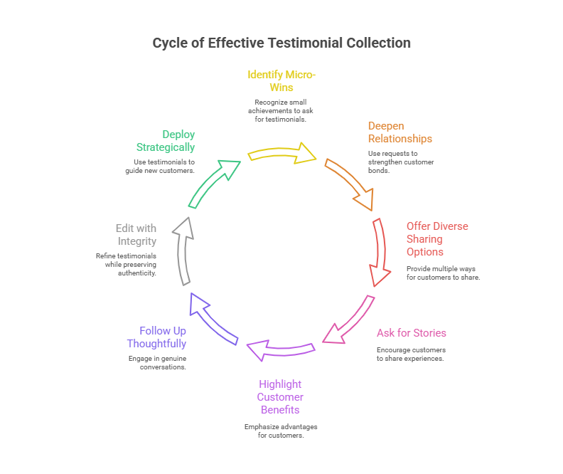 Infographic of How to Get Customer Testimonials Without Sounding Too Pushy