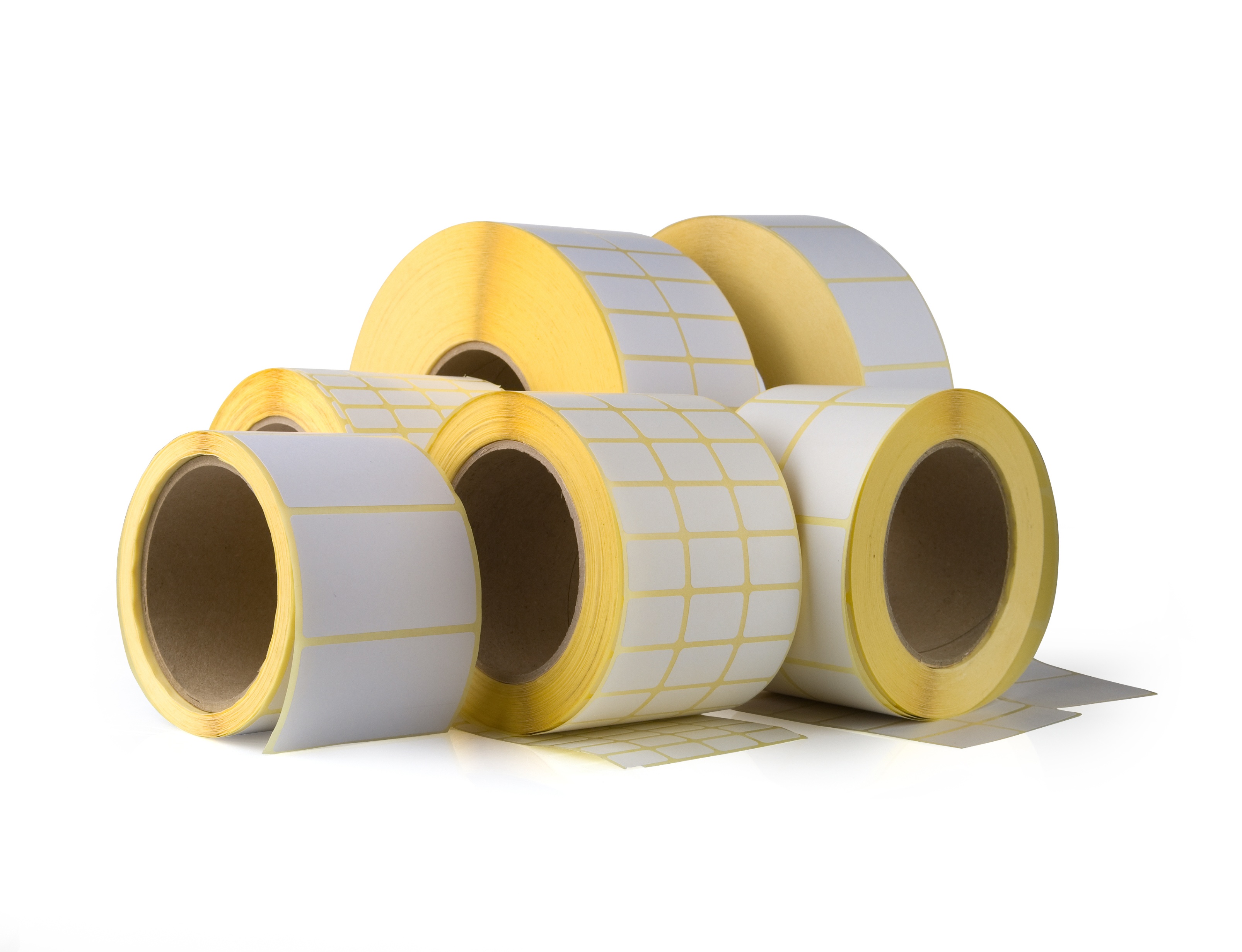 Blank label rolls