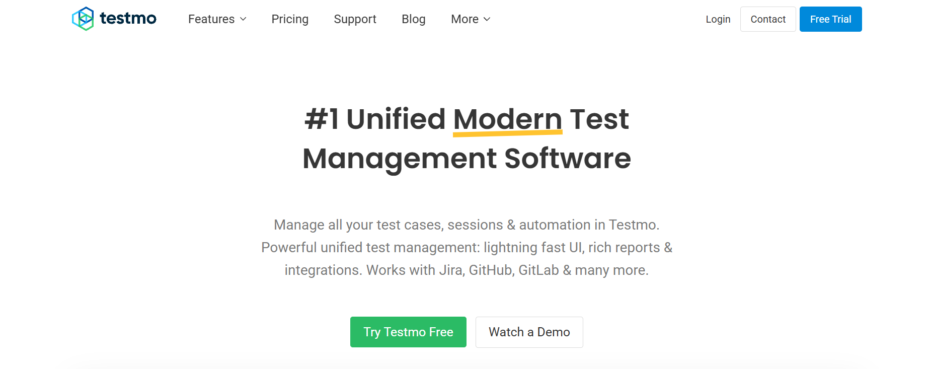 Testmo Dashboard Screenshot