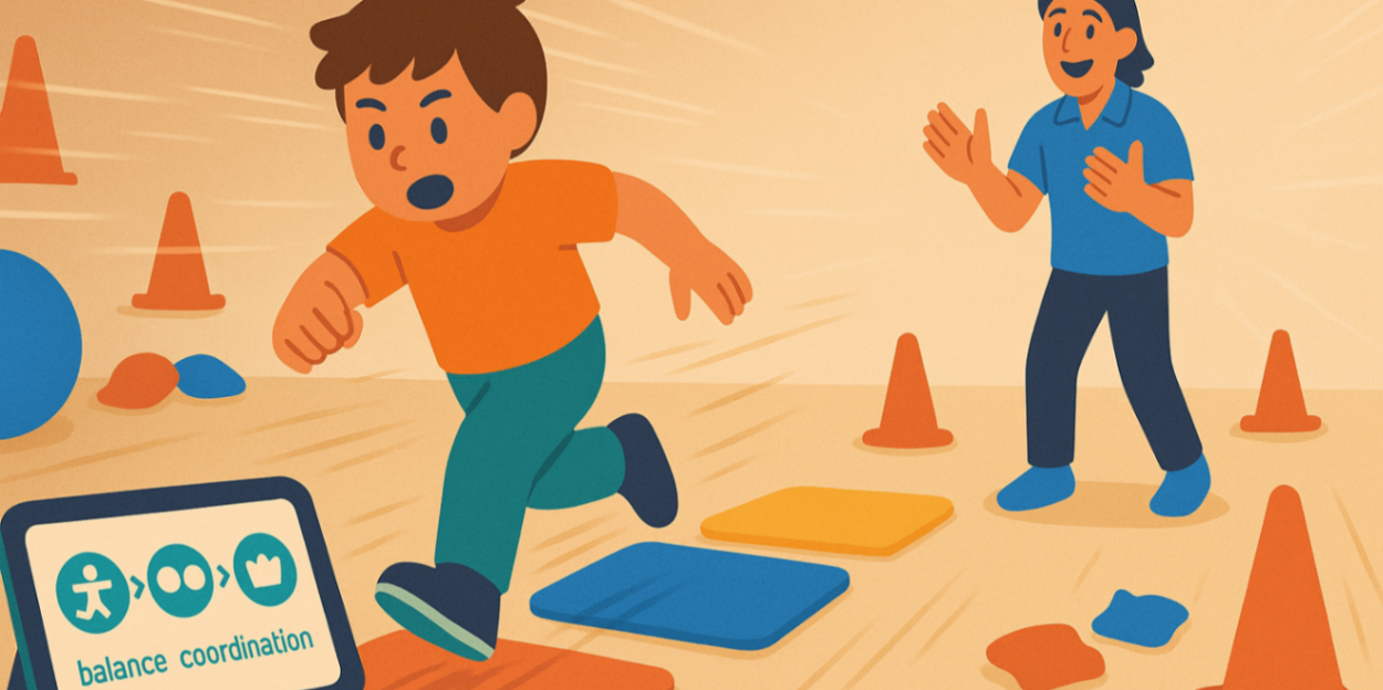 An exercise physiology session to enhance children's motor skills