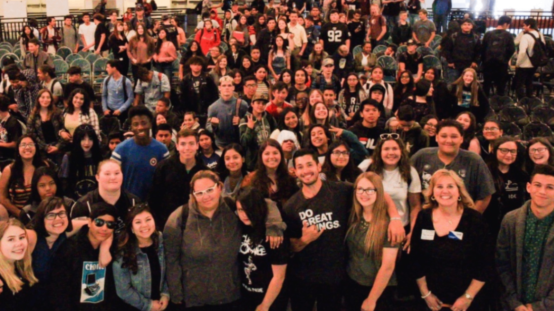 Ascend Media founder speaking to a large audience about leadership, motivation, and creative entrepreneurship. Ascend Media founder speaking to a large audience about leadership, motivation, and creative entrepreneurship.