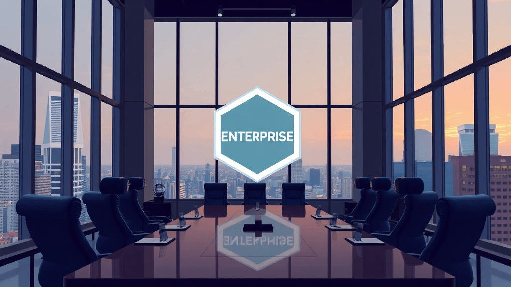 enterprise conference room with a city view