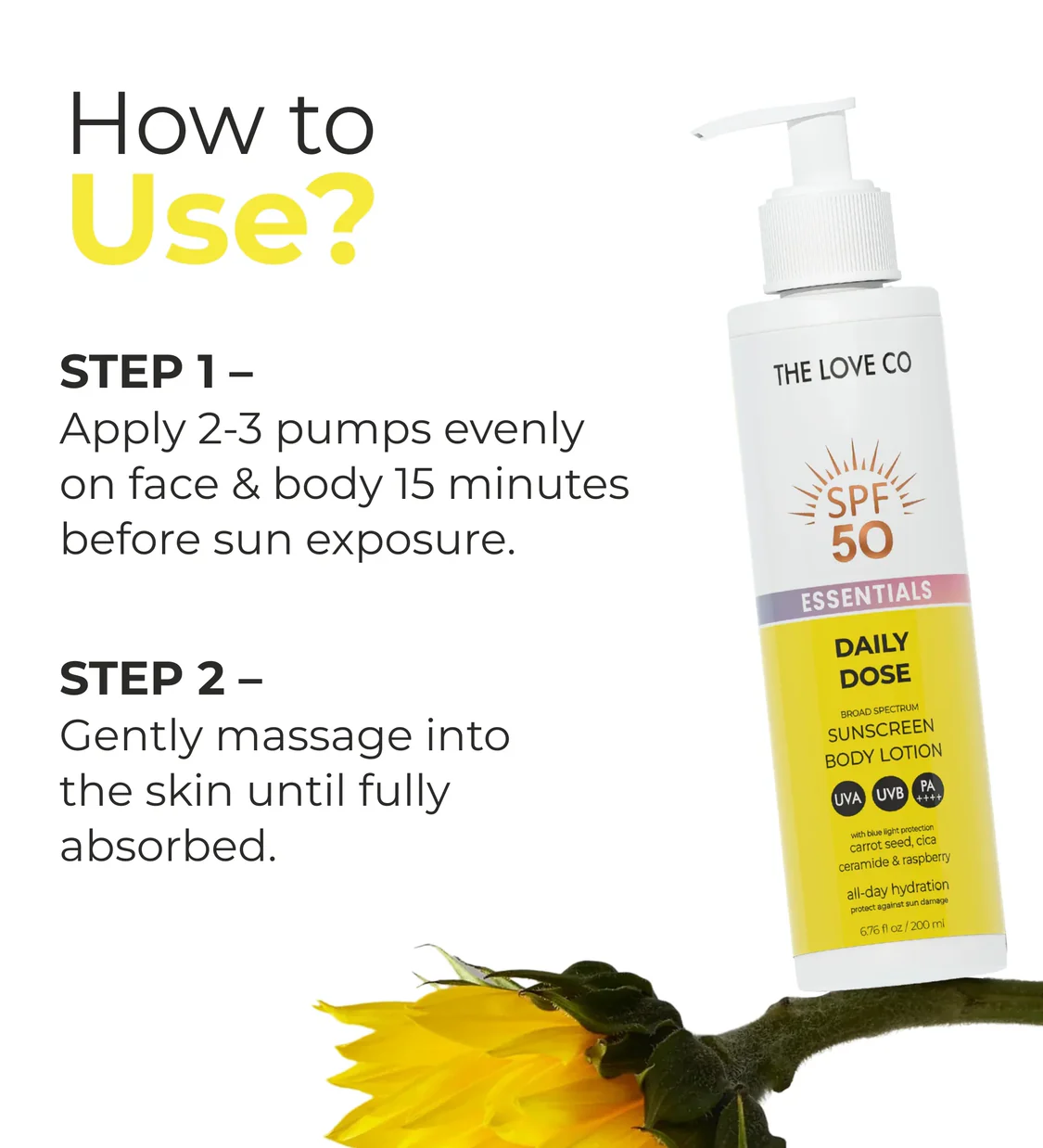 How to use suncreen body lotion