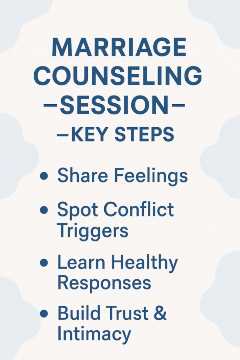 infographic- marriage counseling key steps