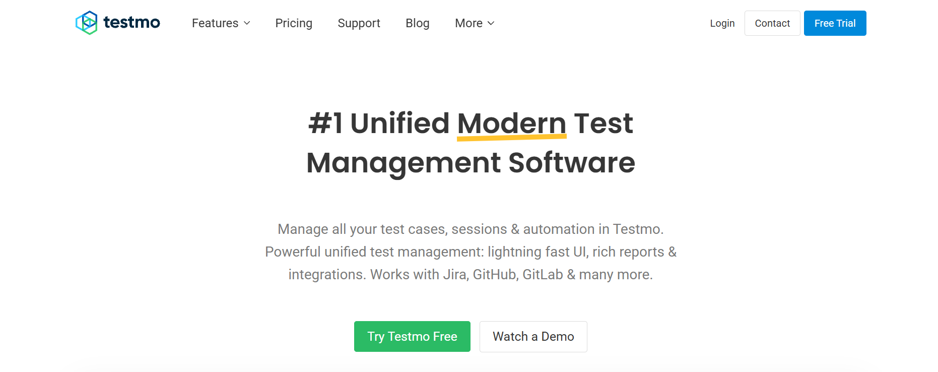 Testmo test management dashboard