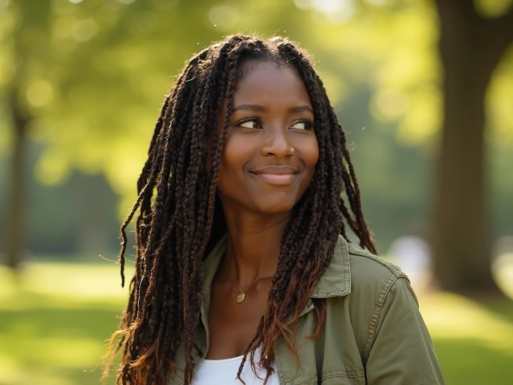 Boho Bob Braids in park – Sincerely4u