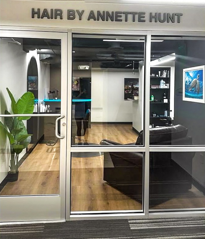 Hair By AnnetteSalon entrance in Downtown Tampa ConnectWise building