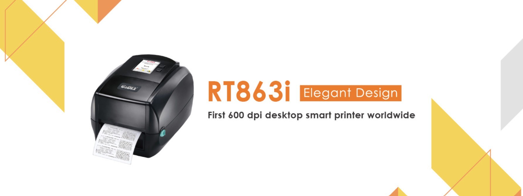 Godex RT863i desktop 600 dpi label and tag printer