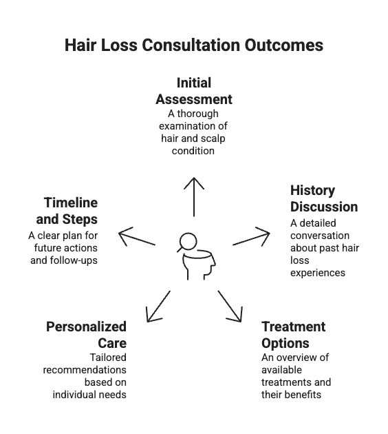 Infographics on Hair Loss Consultation Outcomes