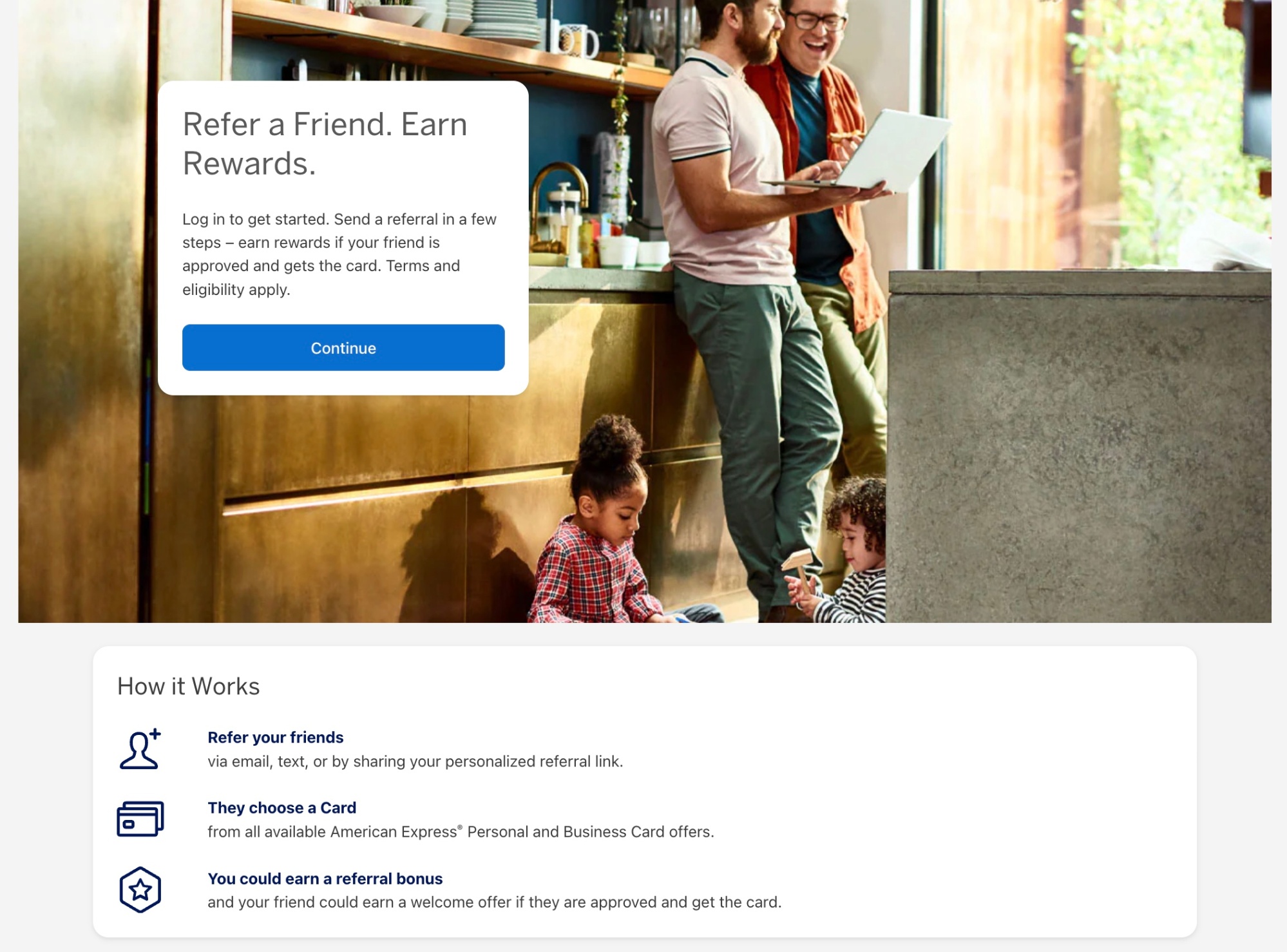 Screenshot of referrals example