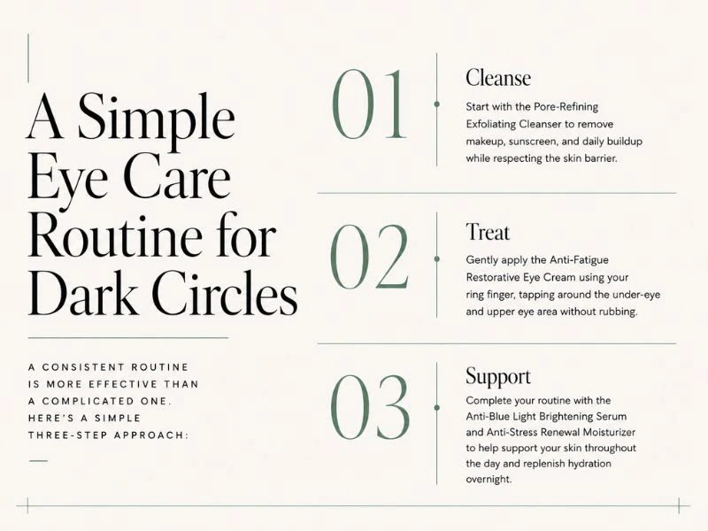 Infographic on A Simple Eye Care Routine