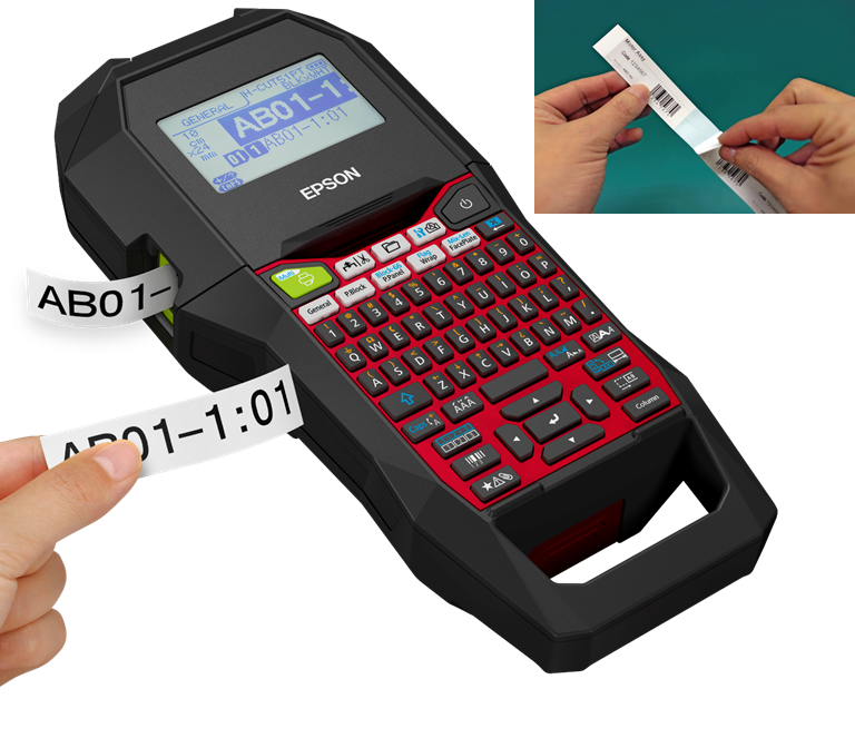 LabelWorks PX700 printer and industrial labels