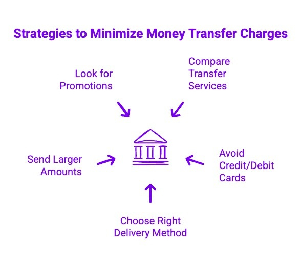 Infographics on Strategies to Minimize Money Transfer Charges