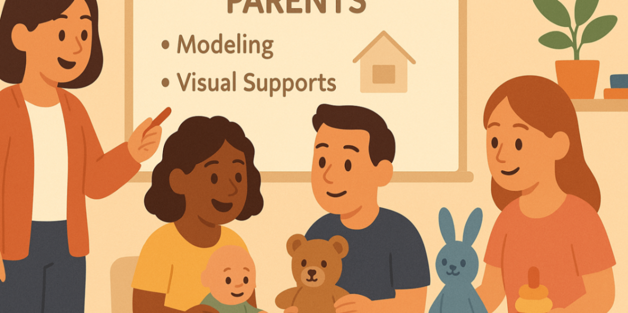 Therapist leading a parent coaching workshop.