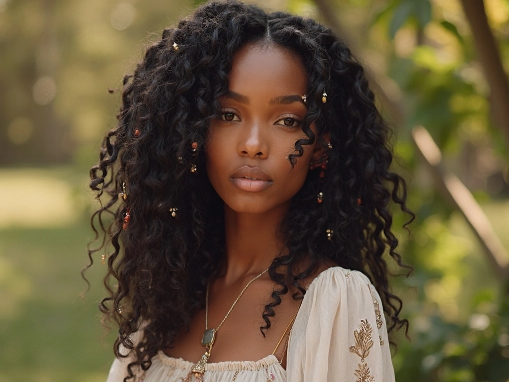 Sincerely4u boho braid wig with curls for a natural look