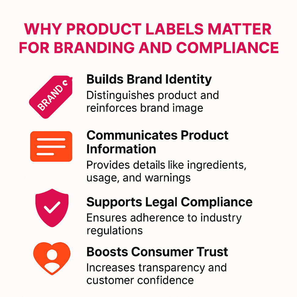 Infographic showcasing why product label matters