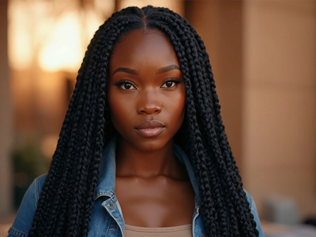 Sincerely4u jumbo braid wig in a bold modern style