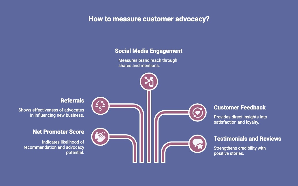 Infographic of How to Measure Customer Advocacy