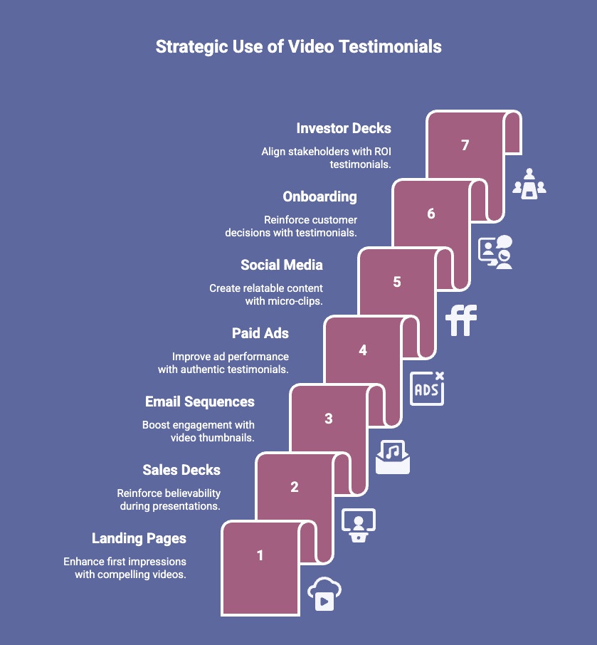 Infographic of How to Use Video Testimonials Strategically