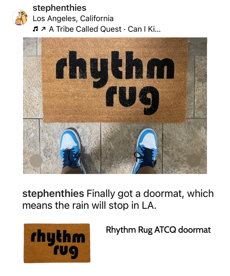 5 star review for Rhythm Rug ATCQ doormat