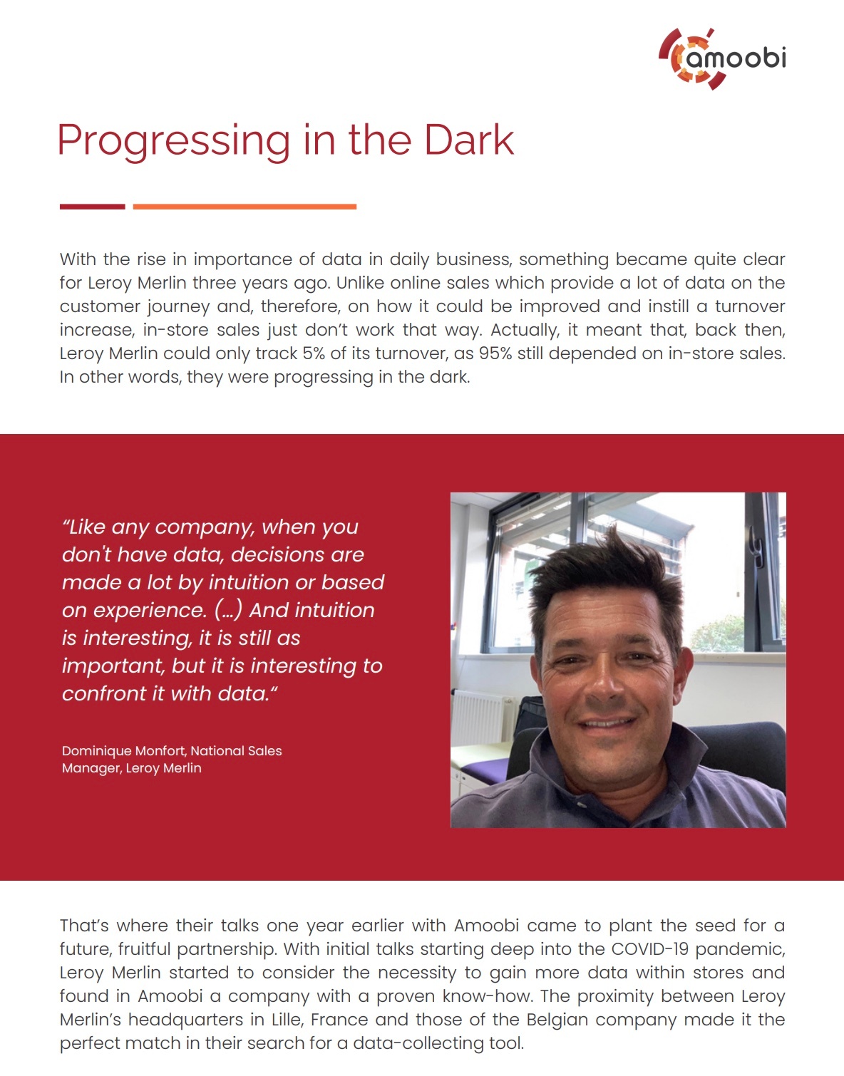 Screenshot of case study example