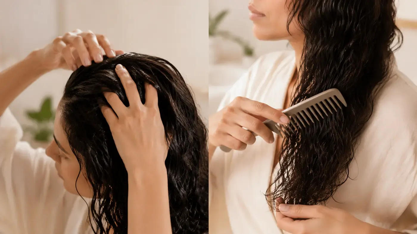 Gentle scalp massage and detangling practices for reducing hair breakage