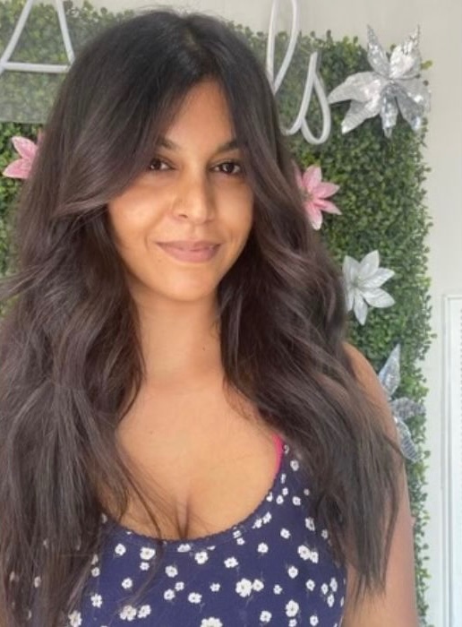 Hair cut for wavy hair done at Noelle Salon