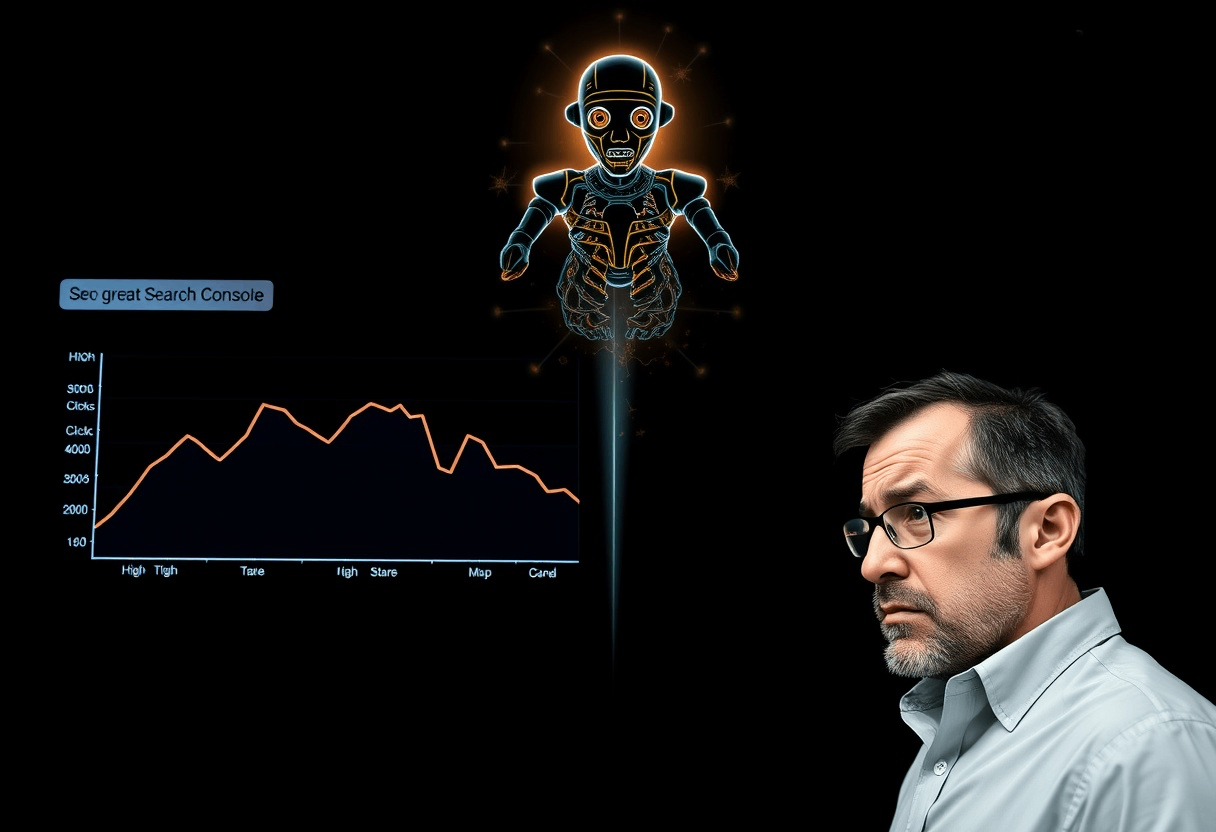 a man standing in front of a graph with a man in glasses