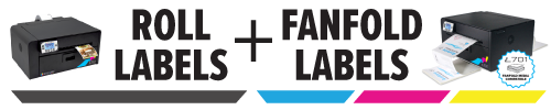 Afinia L701 can print fanfolded and roll based labels