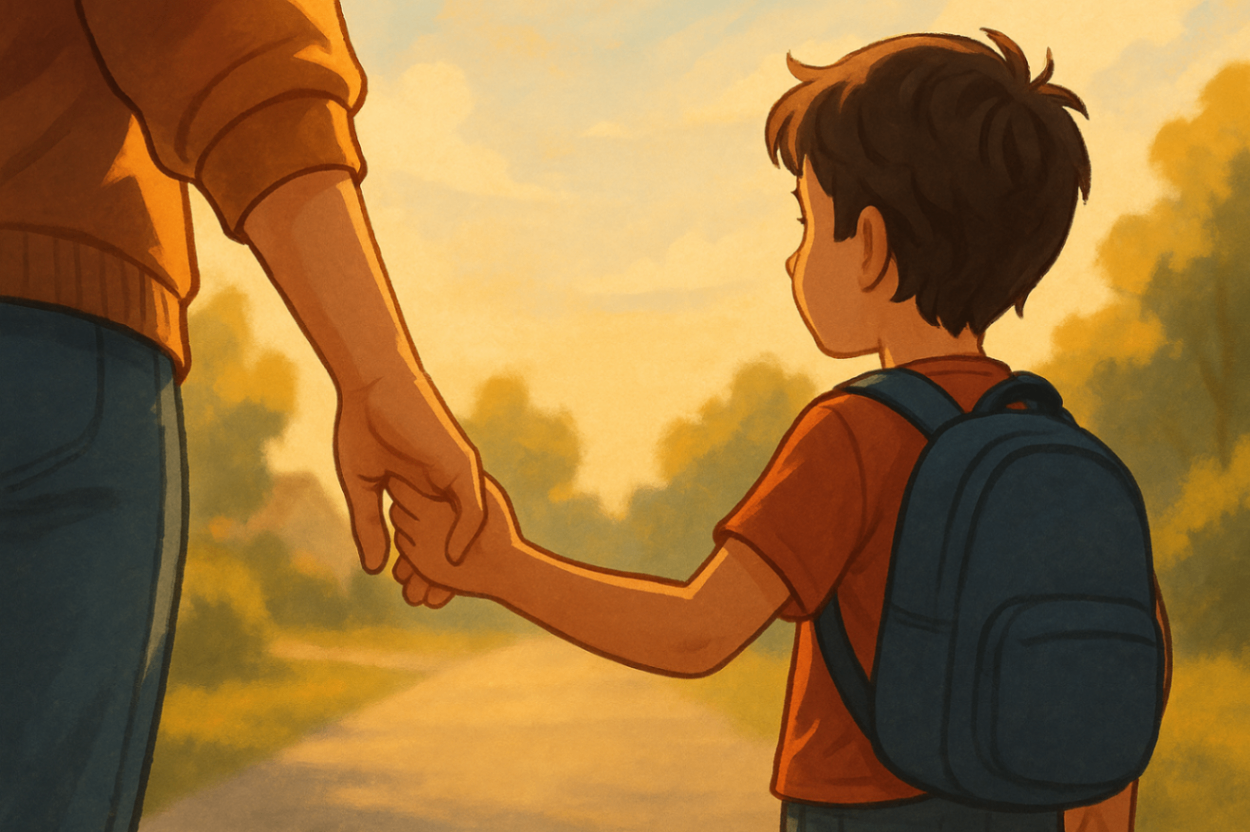 Mother gently holding her child’s hand, symbolising support during a Functional Behaviour Assessment process in Liverpool.