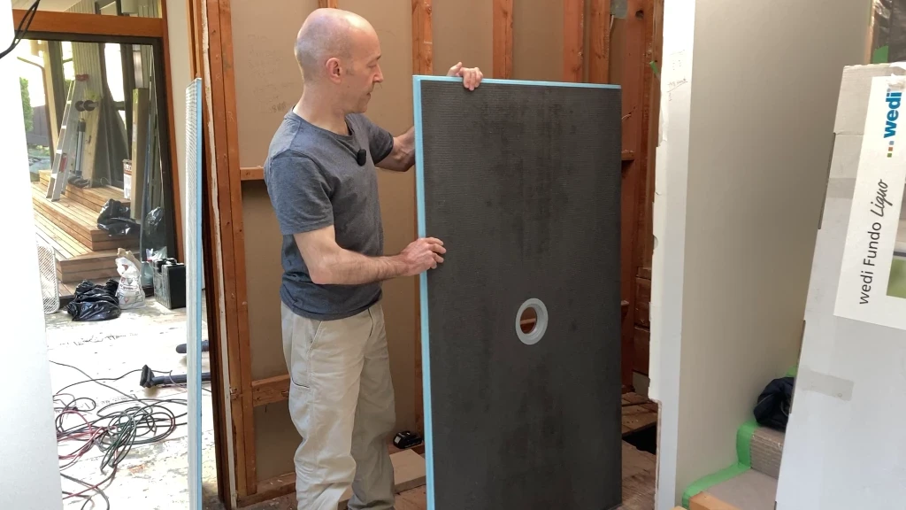 Wedi Fundo Ligno shower base- just out of the box