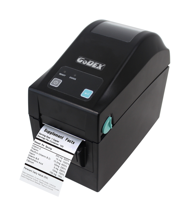 Godex DT230L 2" Liner-Free Direct Thermal Printer with Cutter