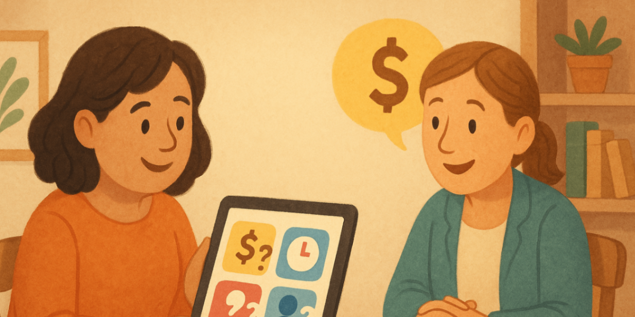 Parent and plan manager reviewing when invoices are paid and how providers are paid from the NDIS plan — clear payment timelines and roles.