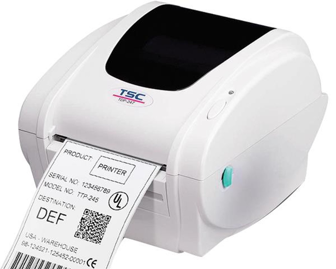 TSC TDP-247 2.0" 203 dpi 7 ips Desktop Direct Thermal Label Printer