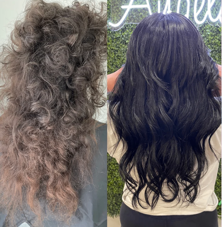 Hair Damage due to not applying tape-in extensions properly