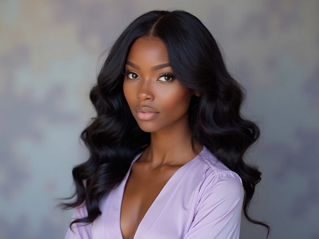 Sincerely4u wavy glueless wig styled for elegance