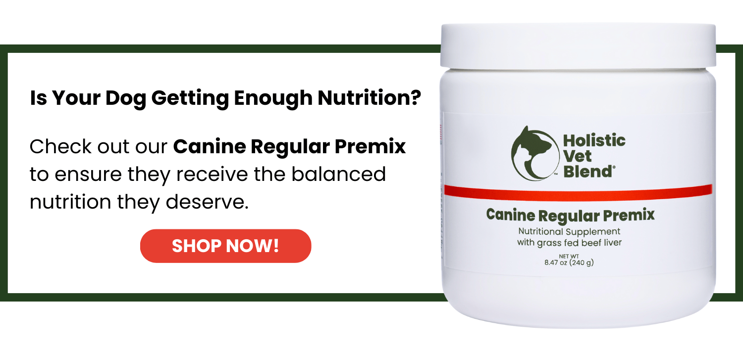 Holistic Vet Blend Canine Regular Premix Product Ad