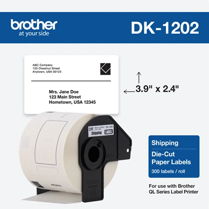 Brother DK-102 labels